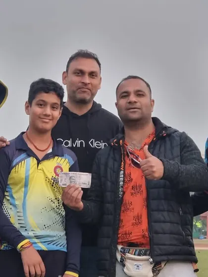 Another shot from the post-match presentation in Delhi. We celebrate individual brilliance as well as team victories.