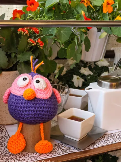 A Silly Bird Tea Party. This little character loves to join in on the fun, adding a quirky and playful element to this floral tea setting.