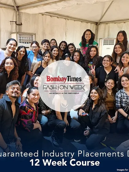 Our 12-week course guarantees 9 days of industry placements, like this one at Bombay Times Fashion Week. We believe in learning by doing.