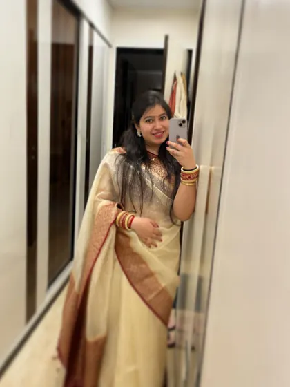 There is a special kind of grace in wearing a traditional silk saree. It connects me to my roots and makes me feel elegant, a feeling I often bring into my classical and semi-classical dance choreographies.