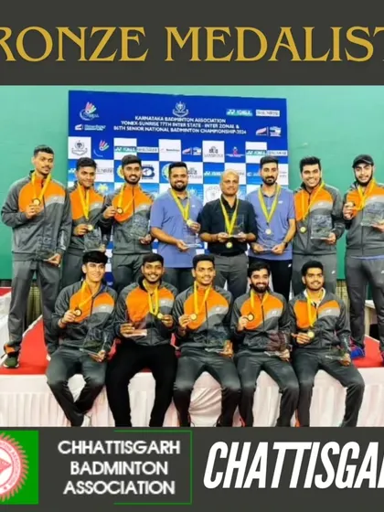The Chhattisgarh team, with my players Abhishek and Prabjeet, who also won a Bronze medal at the National Team Championship.