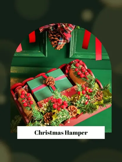 Santa’s not the only one with treats this season. Our Christmas Hamper is a curated box of festive magic, filled with indulgent goodies to make your holiday celebrations extra merry.