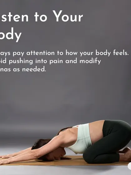 When practicing yoga for back pain, it is crucial to listen to your body. Avoid pushing into pain and modify asanas as needed for a safe practice.