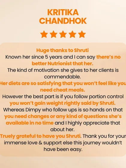 A long-term client shares that my diets are so satisfying, she doesn't even feel the need for cheat meals. This is the power of portion control and a plan that truly nourishes you.