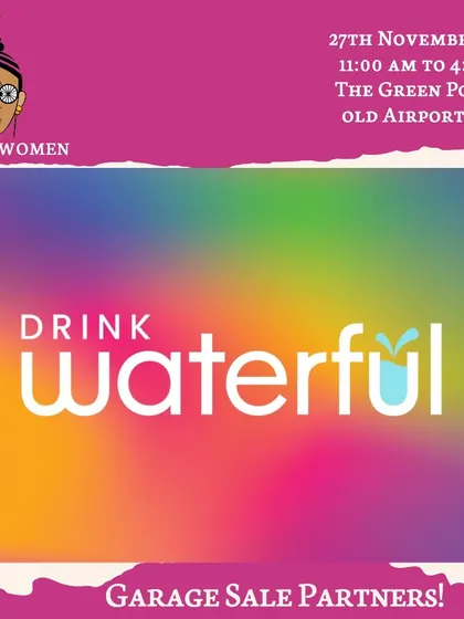 Thanks to Drink Waterful for keeping everyone hydrated with their all-natural fruit drink mixes at our Garage Sale.