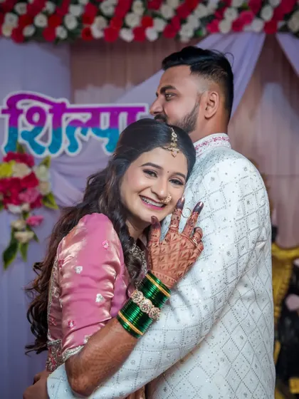 A joyful hug celebrating their engagement. We love capturing these spontaneous moments of happiness and excitement.