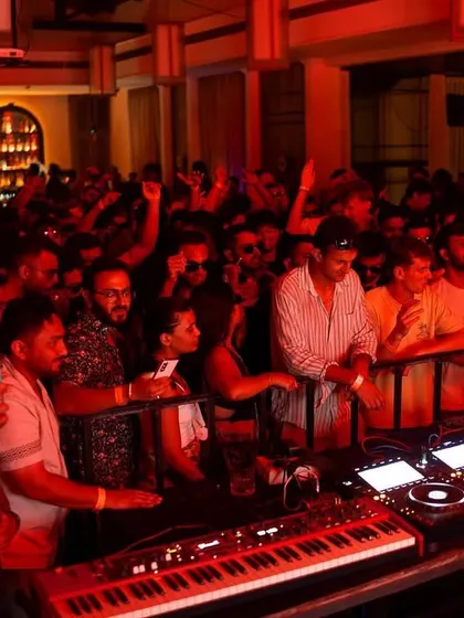 My 'Aurora' audio visual show in Goa. The crowd at Vamos was amazing, and the intimate setting was perfect for a journey through electronica, techno, and psytrance.