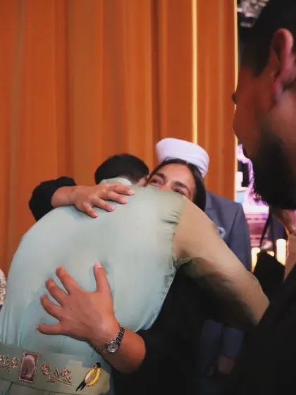 Sharing a hug with an audience member after a show. These moments of personal connection are incredibly meaningful to me.