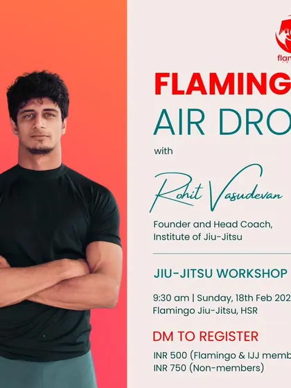 Our head coach, Rohit Vasudevan, leads sessions that bridge the gap between different combat sports. This workshop focused on a fundamental system connecting takedowns to submissions, applicable for Jiu-Jitsu, self-defense, and MMA.