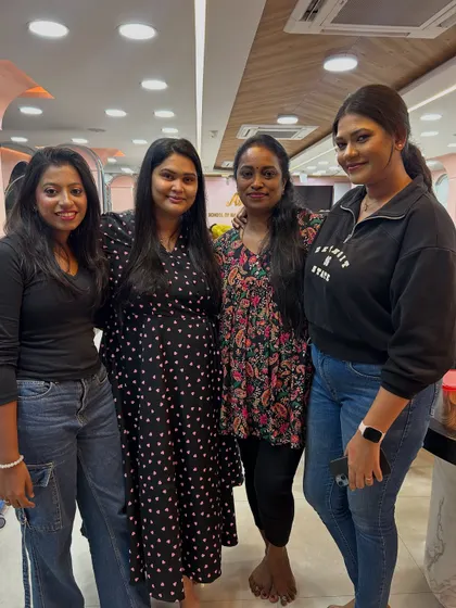 The friendships and connections made during the course are just as important as the skills learned. Here I am with a few of my talented students.