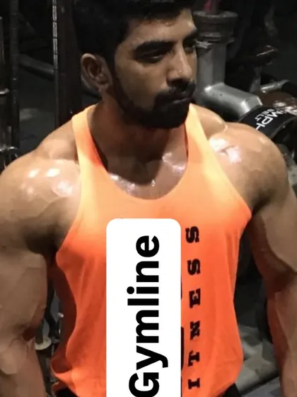 Never mess with an Ironman. A shot from the gym showing a ripped and shredded physique.