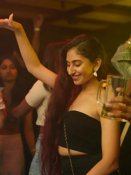 A happy dancer enjoying my first experience at a new venue.