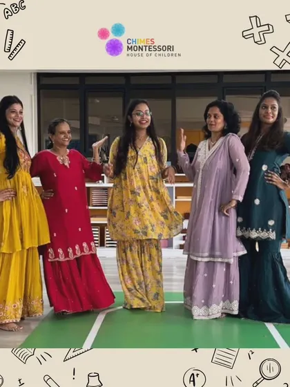 Our teachers in colorful attire, reflecting the vibrant and joyful spirit of our school.