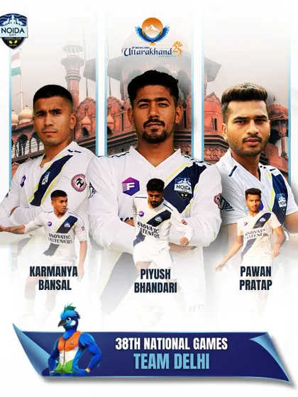 A massive congratulations to three of our players for their well-deserved selection to Team Delhi for the 38th National Games.
