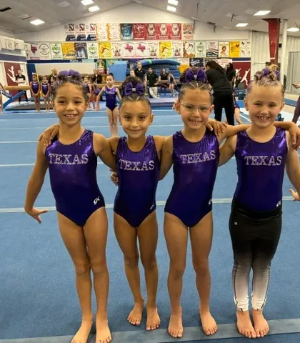 Our Level 3 team celebrating the end of their season at the South State Championships in Corpus Christi.