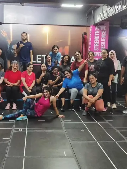 The heart and soul of my classes. Each photo captures a unique moment with my incredible community after a sweaty, joyful session. This is our shared victory lap.
