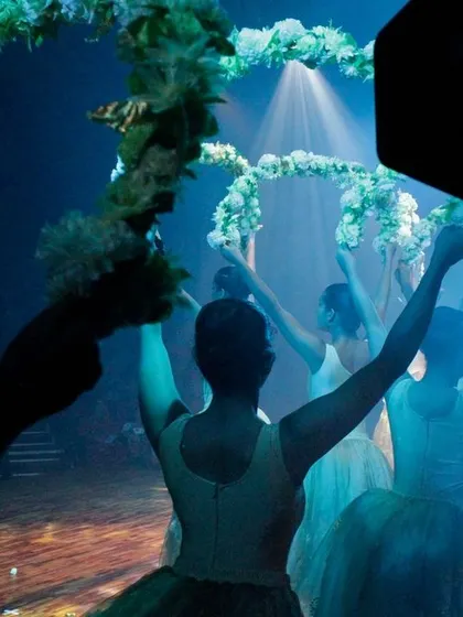 Another backstage view from "Step in Time," capturing the moment before the dancers enter the stage, highlighting the professional atmosphere of our collaborative shows.
