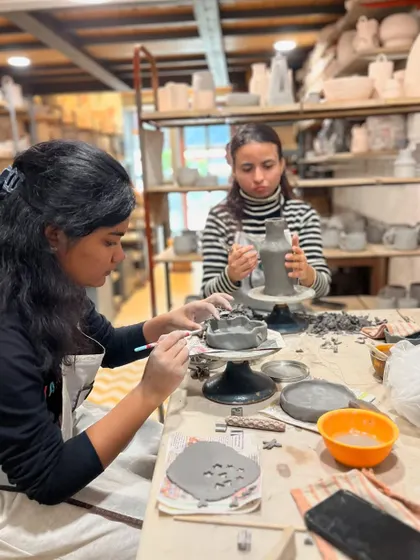 Whether you're at the potter's wheel or trying hand-building, our taster sessions let you explore different techniques. Our instructors are always there to help you learn the basics and find your flow.