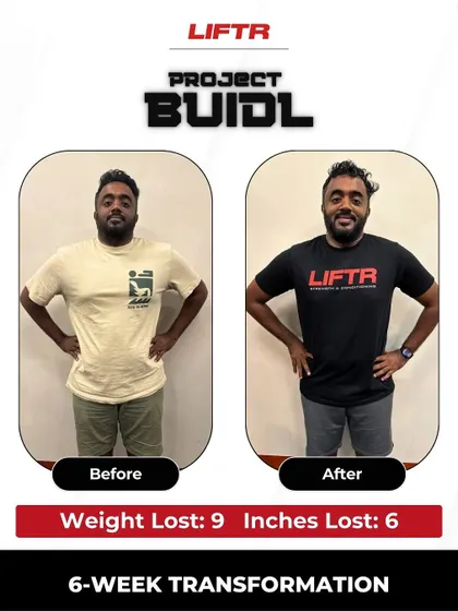 Abishake lost 9 kgs and 6 inches in his first few months with us. This front view shows his incredible progress.