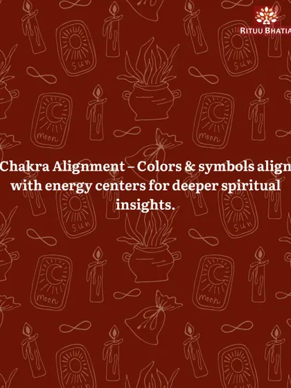 My practice includes Chakra alignment, where the colors and symbols in the cards are connected to your body's energy centers. This provides deeper spiritual insights and helps identify blockages, promoting holistic healing and balance.