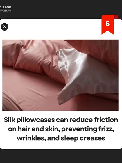 A silk pillowcase is a small luxury with big benefits. It reduces friction on your hair and skin as you sleep, which helps to prevent frizz, sleep creases, and even wrinkles.