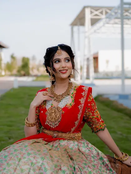 Another angle of this beautiful bridal look, capturing a sweet and happy expression. I always take a variety of shots to ensure we capture every nuance.