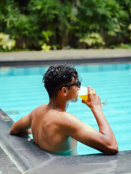 Take a moment to relax and unwind by the pool. It's the perfect spot to cool down with a refreshing drink after a day of adventure.