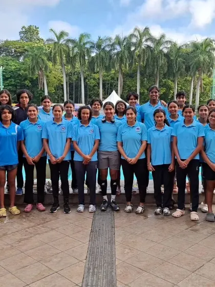 The BAC Junior women's team ready for the Khelo Junior Women's series.