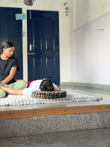 A bodywork session with a client of two years. It's a privilege to witness her journey and support her conscious development through this transformative practice.