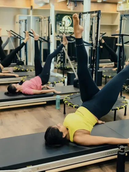 This exercise, often called "Leg Circles," is excellent for improving hip mobility and core control. Our group classes often incorporate these movements to build a foundation of stability and flexibility.