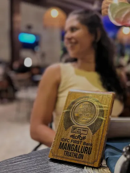 The trophy from the Mangaluru Triathlon. A tangible reminder of a weekend well spent, pushing my limits and getting ready for the year ahead.
