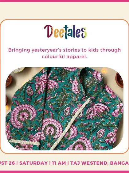 Deetales brings stories of yesteryear to life through colorful apparel, like this beautiful block-printed top.