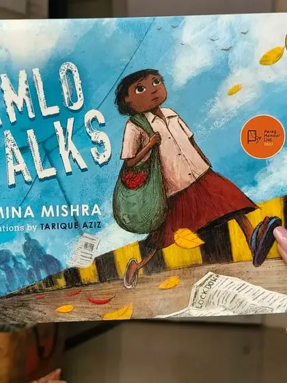 "Jamlo Walks" is a powerful and moving book that sheds light on the 2020 lockdown in India through a child's eyes. We select such books to help children understand complex realities through relatable narratives.