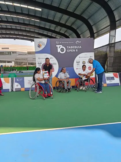 The presentation ceremony continues, highlighting the depth of competition at the Tabebuia Open.