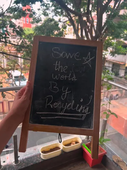 "Save the World By Recycling". This was the theme of our eco-art session, and the kids really took it to heart.