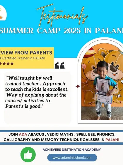 "Well taught by a well-trained teacher." This feedback from our Palani summer camp is what we strive for. We ensure our trainers are not only experts but also excellent at communicating with both children and parents.