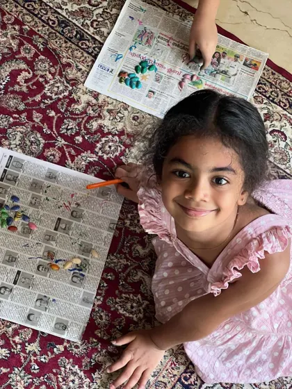 Who knew pistachio shells could be so beautiful? We love using recycled and natural materials in our crafts to teach kids about sustainability.