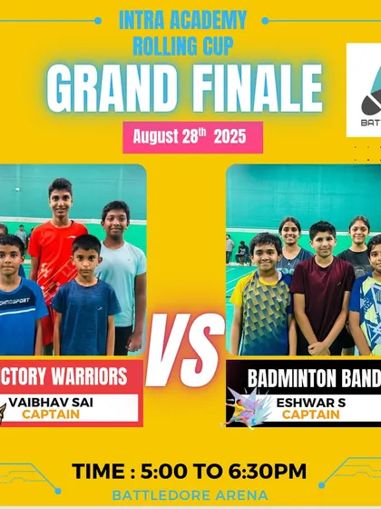 Announcing the Grand Finale of the Rolling Cup. The culmination of days of hard-fought matches.