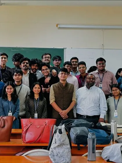 Another group shot with the students and faculty at Christ University. It's a privilege to share knowledge with the next generation.