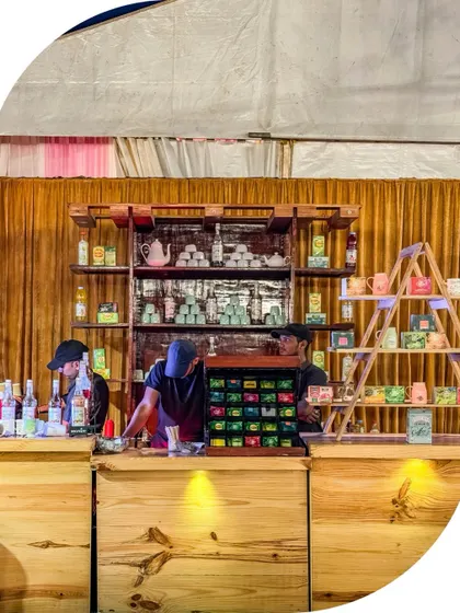 Our mocktail and tea counter is a hub of refreshment. With a wide selection of teas and custom-made mocktails, we cater to all tastes and preferences.