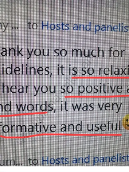 My goal is always to be positive, kind, and informative. It's relaxing to hear information when it's delivered with care, and I'm glad my sessions provide that.