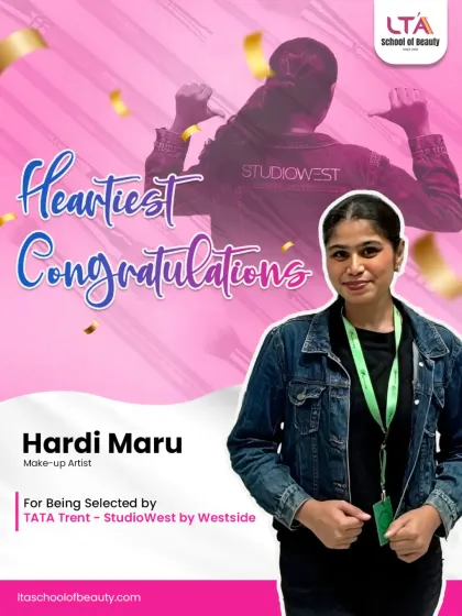 We celebrate every student's success. Congratulations to Hardi Maru on her placement with TATA Trent’s StudioWest. This is a testament to what happens when dedication meets the right professional training and industry connections.