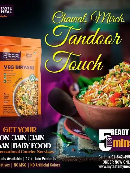Who says you need hours to cook a delicious Veg Biryani? My freeze-dried version has every layer of spice and aroma locked in, ready in minutes.