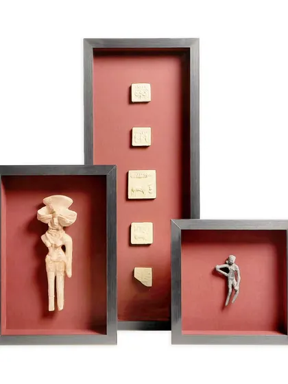 These are not just objects; they are ancient artifacts. I use museum-quality preservation techniques, including 99% UV-protective museum glass and premium fabric mat boards within a solid wood shadow box, to ensure these pieces of history are protected and displayed with the respect they deserve.