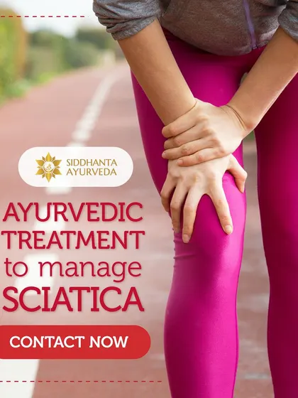 Sciatica can be debilitating, but Ayurvedic treatments can effectively manage the condition. This image represents the sharp pain often felt in the leg, a condition I address with Vata-pacifying therapies.