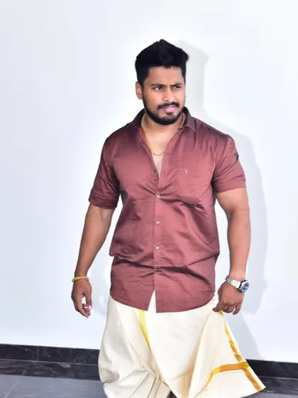 Embracing my roots with a typical South Indian look. My identity is a blend of my cultural heritage and my passion for the science of fitness.