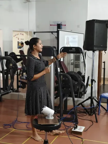 Engaging with the audience. Sharing my experiences with injuries and recovery helps other athletes and professionals understand the physical and mental journey of rehabilitation.