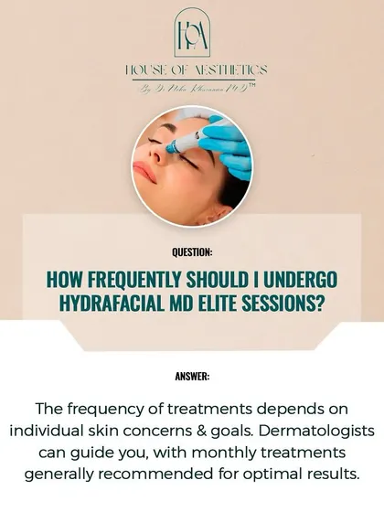 Clients often ask how frequently they should get a Hydrafacial. For optimal skin health and to maintain results, I generally recommend monthly sessions. However, the exact frequency depends on your individual skin concerns and goals.