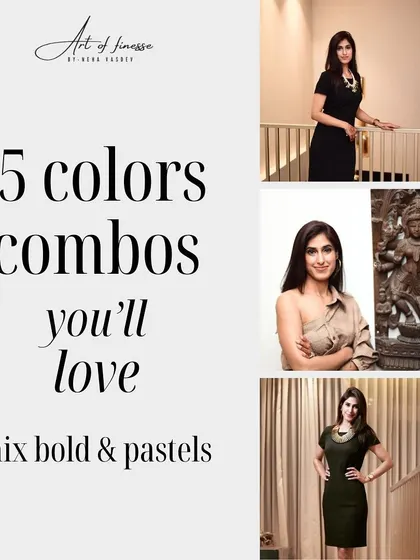 The magic happens when bold meets pastel. This post explores five beautiful color combinations, like butter yellow with scarlet flame and sky blue with honey gold, and gives tips on how to wear them like a pro.