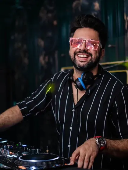 Gotta keep smiling. A happy moment from behind the console at Social, ready to drop a night full of mashups.